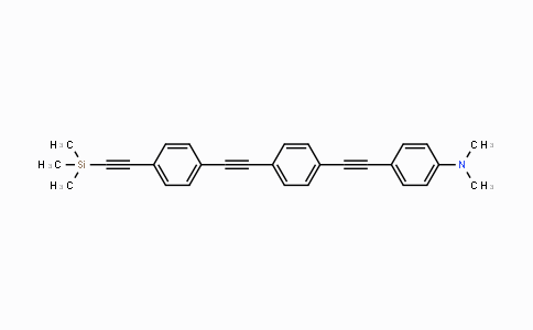 DY114229 | 858363-73-2 | N,N-Dimethyl-4-((4-((4-((trimethylsilyl)ethynyl)-phenyl)ethynyl)phenyl)ethynyl)aniline