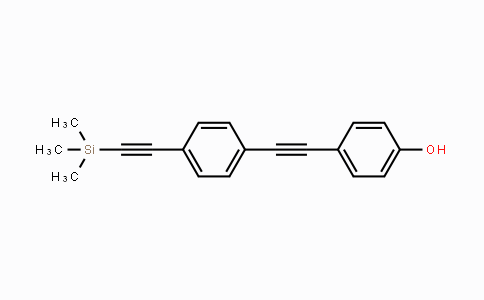 CAS No. 910467-75-3, 4-((4-((Trimethylsilyl)ethynyl)-phenyl)ethynyl)phenol