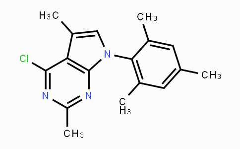 CAS No. 157286-81-2, 4-Chloro-7-mesityl-2,5-dimethyl-7H-pyrrolo[2,3-d]pyrimidine