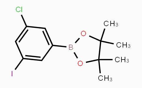 CAS No. 479411-94-4, 2-(3-Chloro-5-iodophenyl)-4,4,5,5-tetramethyl-1,3,2-dioxaborolane