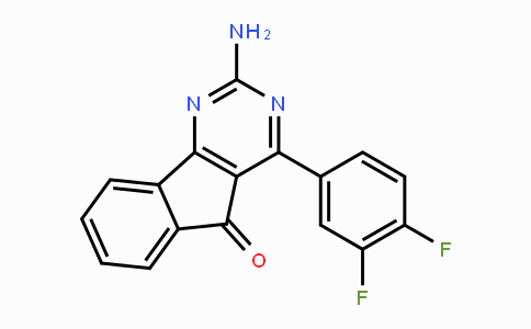 CAS No. 713514-76-2, 2-Amino-4-(3,4-difluorophenyl)-5H-indeno[1,2-d]pyrimidin-5-one