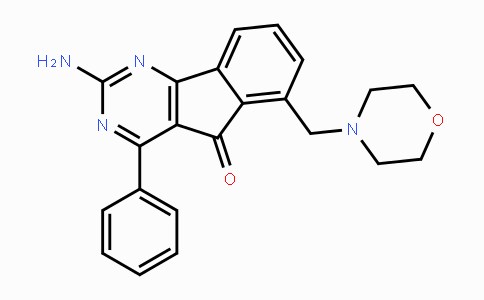 CAS No. 713514-97-7, 2-Amino-6-(morpholinomethyl)-4-phenyl-5H-indeno[1,2-d]pyrimidin-5-one