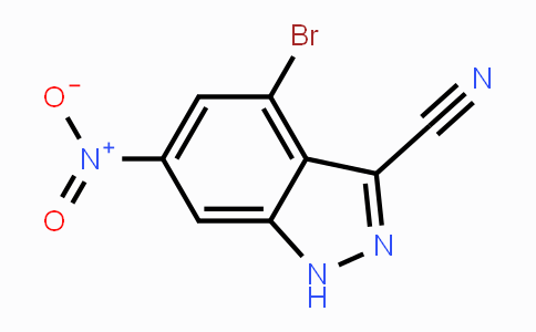 CAS No. 885518-59-2, 4-Bromo-6-nitro-1H-indazole-3-carbonitrile