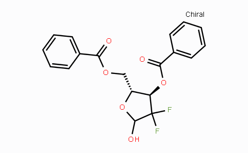 CAS No. 1173824-58-2, ((2R,3R)-3-(Benzoyloxy)-4,4-difluoro-5-hydroxytetrahydrofuran-2-yl)methyl benzoate