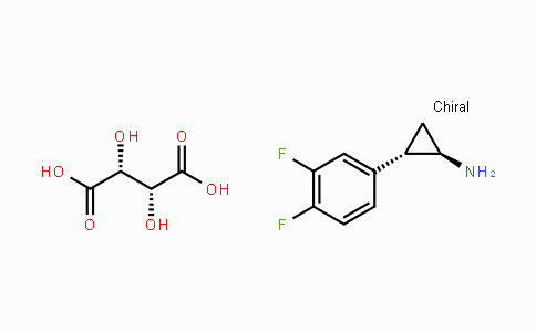 CAS No. 220352-39-6, (1R,2S)-2-(3,4-二氟苯基)环丙胺 (2R,3R)-2,3-丁二酸酯