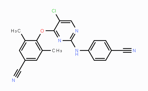 CAS No. 269055-05-2, 4-((5-Chloro-2-((4-cyanophenyl)amino)pyrimidin-4-yl)oxy)-3,5-dimethylbenzonitrile