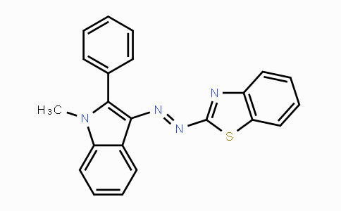 CAS No. 55773-66-5, 2-((1-Methyl-2-phenyl-1H-indol-3-yl)diazenyl)benzo[d]thiazole
