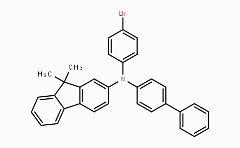 CAS No. 1246562-40-2, N-([1,1'-Biphenyl]-4-yl)-N-(4-bromophenyl)-9,9-dimethyl-9H-fluoren-2-amine