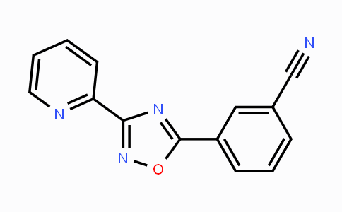 CAS No. 327056-18-8, 3-(3-(Pyridin-2-yl)-1,2,4-oxadiazol-5-yl)benzonitrile