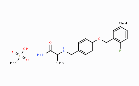 CAS No. 202825-45-4, (S)-2-((4-((2-Fluorobenzyl)oxy)benzyl)-amino)propanamide methanesulfonate