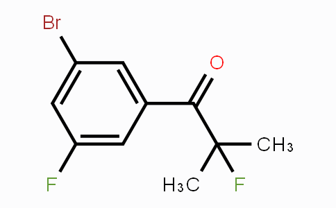 CAS No. 1147871-75-7, 1-(3-Bromo-5-fluorophenyl)-2-fluoro-2-methylpropan-1-one