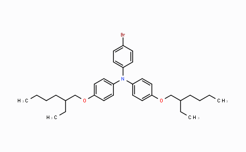 CAS No. 1192035-51-0, 4-Bromo-N,N-bis(4-((2-ethylhexyl)-oxy)phenyl)aniline