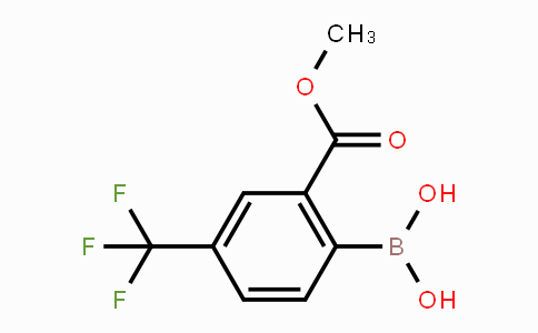 CAS No. 1072951-42-8, (2-(Methoxycarbonyl)-4-(trifluoromethyl)-phenyl)boronic acid
