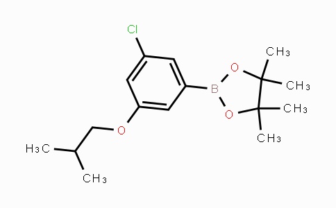 CAS No. 1218789-43-5, 2-(3-Chloro-5-isobutoxyphenyl)-4,4,5,5-tetramethyl-1,3,2-dioxaborolane