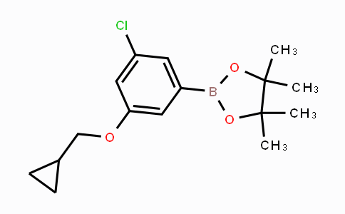 CAS No. 1218789-44-6, 2-(3-Chloro-5-(cyclopropylmethoxy)phenyl)-4,4,5,5-tetramethyl-1,3,2-dioxaborolane