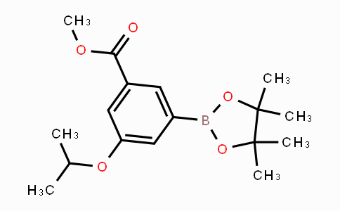 CAS No. 1218789-57-1, Methyl 3-isopropoxy-5-(4,4,5,5-tetramethyl-1,3,2-dioxaborolan-2-yl)benzoate