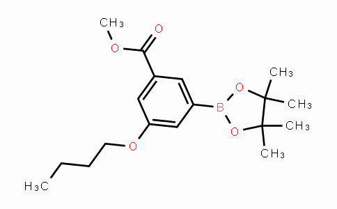 CAS No. 1218789-66-2, Methyl 3-butoxy-5-(4,4,5,5-tetramethyl-1,3,2-dioxaborolan-2-yl)benzoate