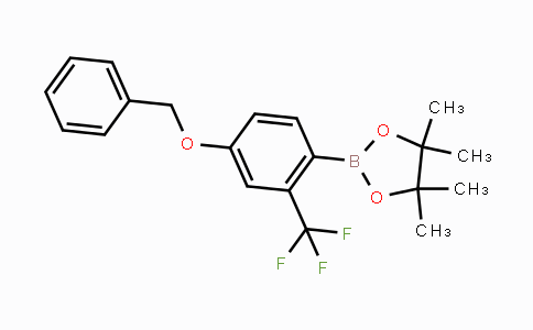 CAS No. 1218790-07-8, 2-(4-(Benzyloxy)-2-(trifluoromethyl)phenyl)-4,4,5,5-tetramethyl-1,3,2-dioxaborolane