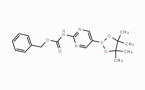 CAS No. 1256359-98-4, Benzyl (5-(4,4,5,5-tetramethyl-1,3,2-dioxaborolan-2-yl)pyrimidin-2-yl)carbamate