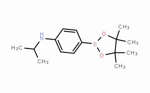 CAS No. 1256360-63-0, N-Isopropyl-4-(4,4,5,5-tetramethyl-1,3,2-dioxaborolan-2-yl)aniline