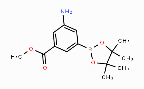 CAS No. 850689-27-9, Methyl 3-amino-5-(4,4,5,5-tetramethyl-1,3,2-dioxaborolan-2-yl)benzoate