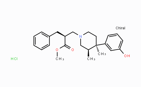 CAS No. 170098-28-9, (S)-Methyl 2-benzyl-3-((3R,4R)-4-(3-hydroxyphenyl)-3,4-dimethylpiperidin-1-yl)propanoate hydrochloride