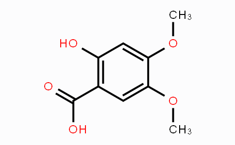 CAS No. 5722-93-0, 2-Hydroxy-4,5-dimethoxybenzoic acid