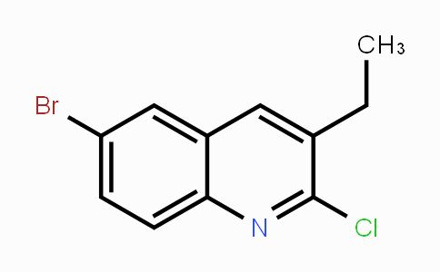 CAS No. 409346-70-9, 6-Bromo-2-chloro-3-ethylquinoline