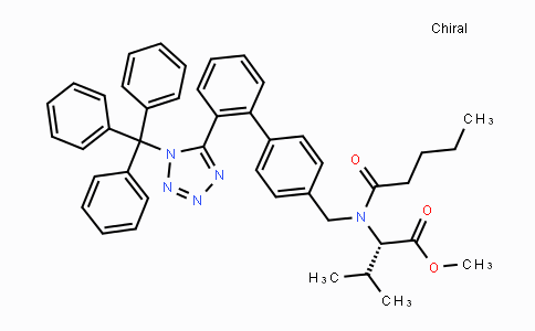 CAS No. 781664-81-1, (S)-Methyl 3-methyl-2-(N-((2'-(1-trityl-1H-tetrazol-5-yl)-[1,1'-biphenyl]-4-yl)methyl)pentanamido)butanoate