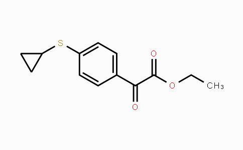 CAS No. 745052-94-2, Ethyl 2-(4-(cyclopropylthio)phenyl)-2-oxoacetate