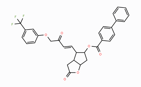 CAS No. 40695-33-8, (E)-2-Oxo-4-(3-oxo-4-(3-(trifluoromethyl)phenoxy)but-1-en-1-yl)hexahydro-2H-cyclopenta[b]furan-5-yl [1,1'-biphenyl]-4-carboxylate