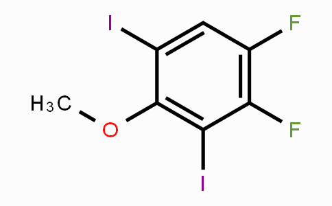 CAS No. 1228093-55-7, 1,2-Difluoro-3,5-diiodo-4-methoxybenzene