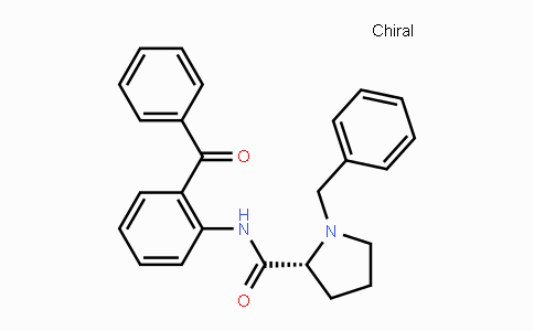 CAS No. 105024-93-9, (2R)-N-(2-苯甲酰苯基)-1-(苯基甲基)-2-吡咯烷甲酰胺
