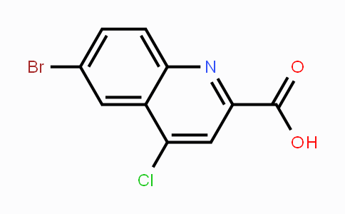 CAS No. 887589-43-7, 6-Bromo-4-chloroquinoline-2-carboxylic acid