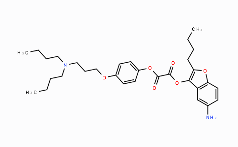 CAS No. 851014-95-4, 5-Amino-2-butylbenzofuran-3-yl (4-(3-(dibutyl-amino)propoxy)phenyl) oxalate