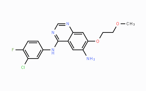 CAS No. 402855-01-0, N4-(3-Chloro-4-fluorophenyl)-7-(2-methoxyethoxy)-quinazoline-4,6-diamine