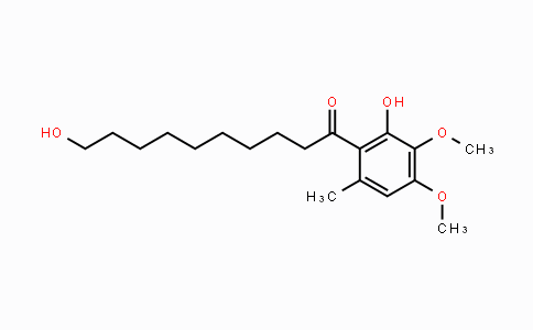 CAS No. 104966-97-4, 10-Hydroxy-1-(2-hydroxy-3,4-dimethoxy-6-methylphenyl)decan-1-one