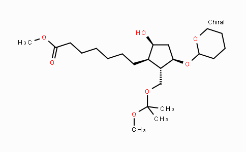 CAS No. 69810-10-2, Methyl 7-((1R,2S,3R,5S)-5-hydroxy-2-(((2-methoxypropan-2-yl)oxy)-methyl)-3-((tetrahydro-2H-pyran-2-yl)oxy)cyclopentyl)heptanoate