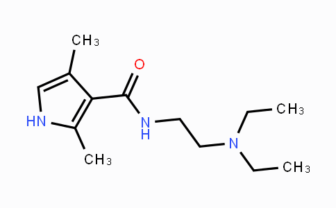 CAS No. 590424-05-8, N-(2-(Diethylamino)ethyl)-2,4-dimethyl-1H-pyrrole-3-carboxamide
