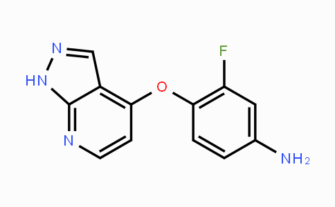 CAS No. 1115490-85-1, 4-((1H-Pyrazolo[3,4-b]pyridin-4-yl)oxy)-3-fluoroaniline