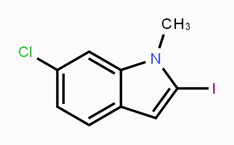 CAS No. 174734-20-4, 6-Chloro-2-iodo-1-methyl-1H-indole