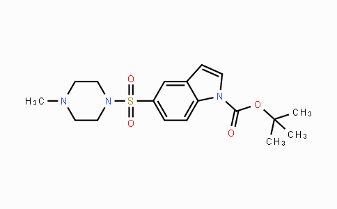CAS No. 519148-73-3, tert-Butyl 5-((4-methylpiperazin-1-yl)-sulfonyl)-1H-indole-1-carboxylate