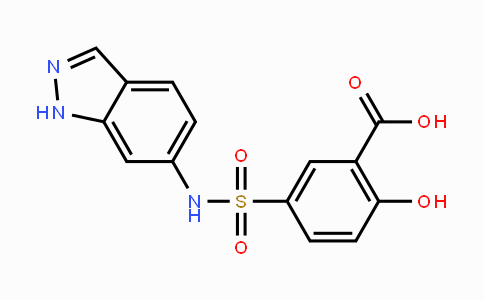 CAS No. 854358-00-2, 5-(N-(1H-Indazol-6-yl)sulfamoyl)-2-hydroxybenzoic acid