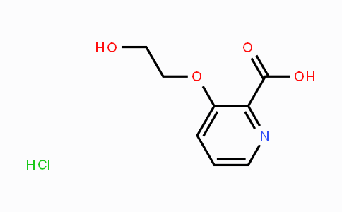 CAS No. 872045-03-9, 3-(2-Hydroxyethoxy)picolinic acid hydrochloride