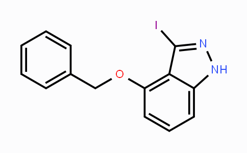 CAS No. 885962-49-2, 4-(Benzyloxy)-3-iodo-1H-indazole