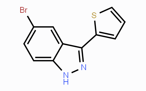 CAS No. 911305-81-2, 5-Bromo-3-(thiophen-2-yl)-1H-indazole