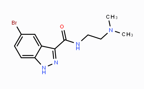 CAS No. 91766-59-5, 5-Bromo-N-(2-(dimethylamino)ethyl)-1H-indazole-3-carboxamide