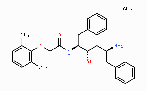 CAS No. 192725-49-8, N-((2S,3S,5S)-5-Amino-3-hydroxy-1,6-diphenylhexan-2-yl)-2-(2,6-dimethylphenoxy)acetamide