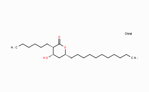 CAS No. 104801-96-9, (3S,4S,6R)-3-Hexyl-4-hydroxy-6-undecyltetrahydro-2H-pyran-2-one