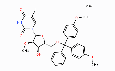 CAS No. 588691-24-1, 5'-O-[Bis(4-methoxyphenyl)phenylmethyl]-5-iodo-2'-O-methyl-uridine